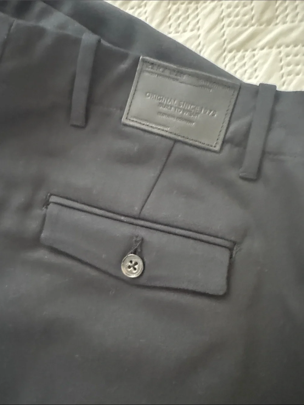 Men's Black Dress Pants - Classic Slim Fit- Zara Man - Picture 6 of 6